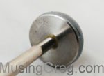 Plunger disc from Premiala. Very difficult to drill through as it's stainless steel.